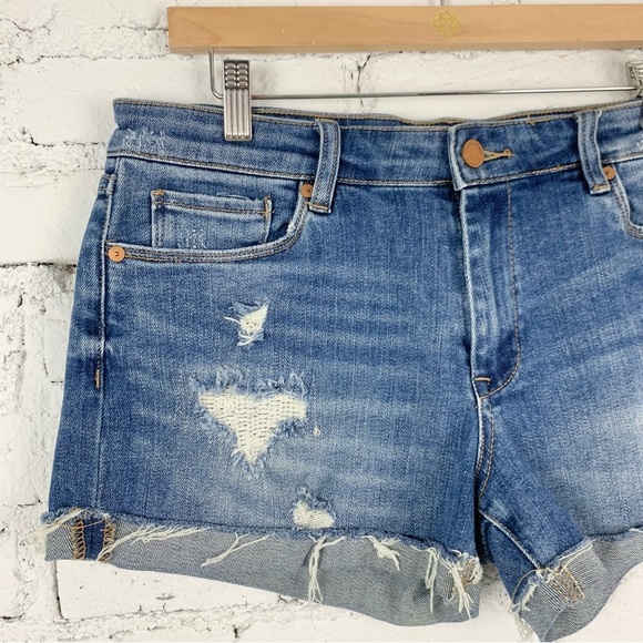 Blank NYC Cuffed Distressed Jean Shorts The Fulton 29 - Picture 2 of 9